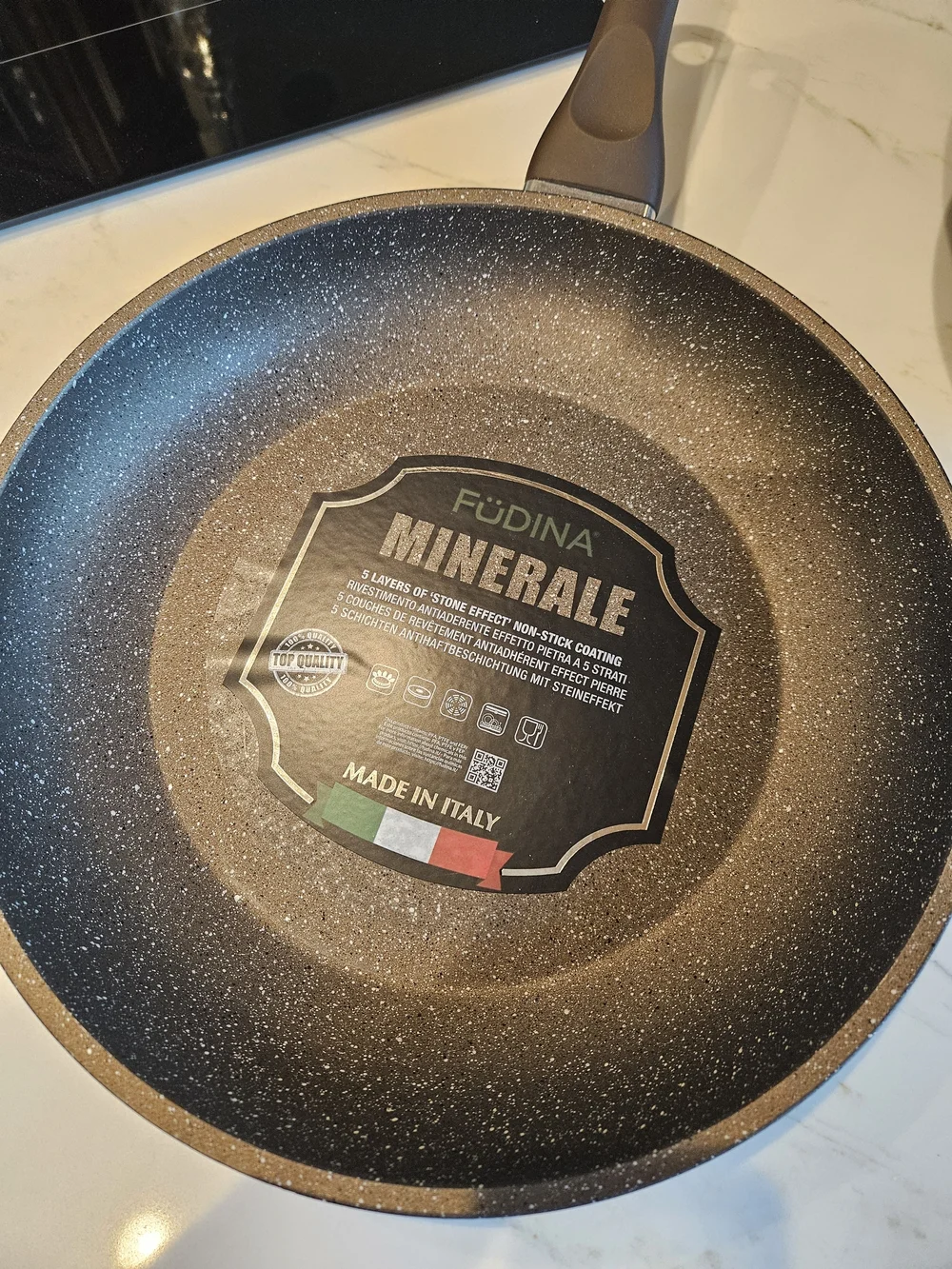 Black Speckled Nonstick Frying Pan Set - 3-Piece